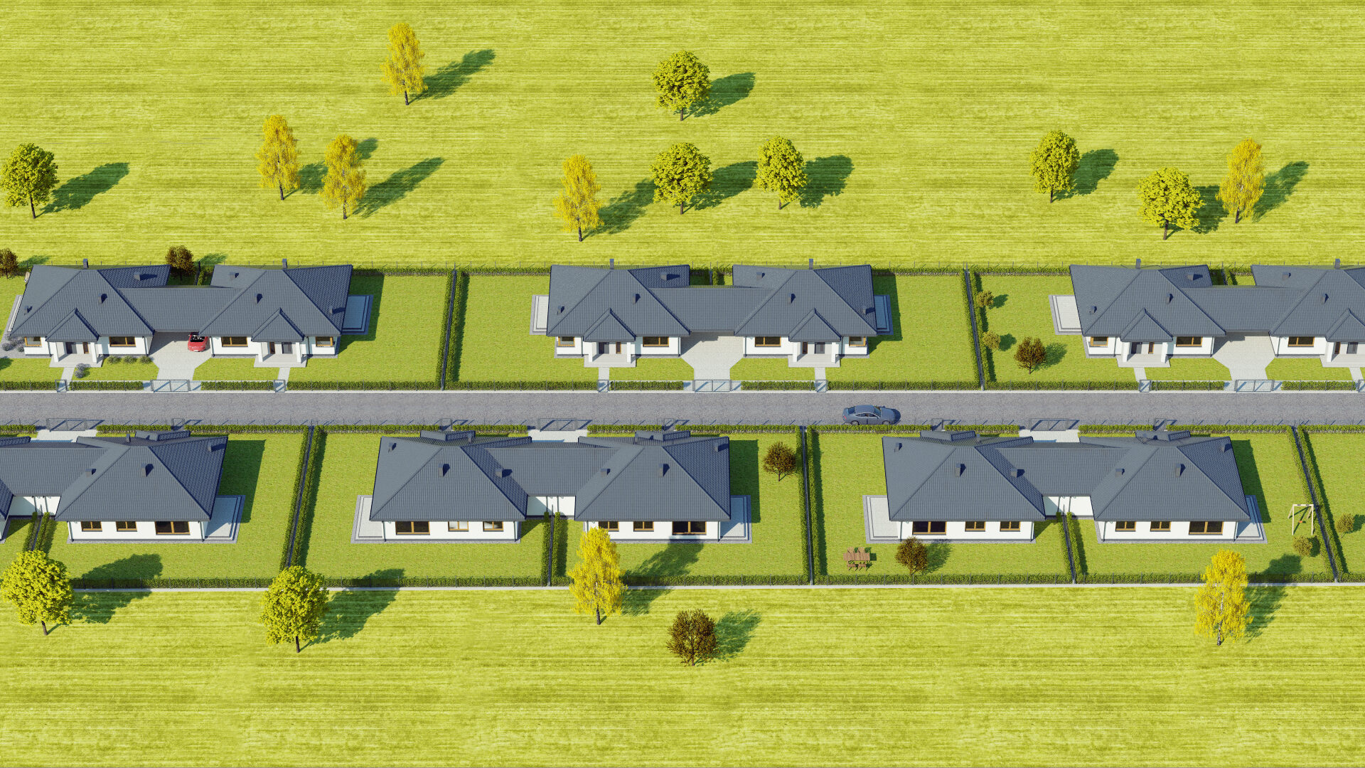 Osiedle budynków dwulokalowych w Skrzeszewie